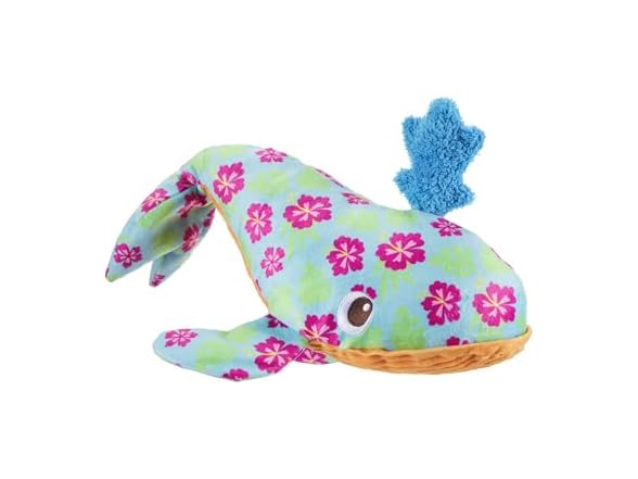 BarkBox Hawaiian Humpbark Whale Dog Toy