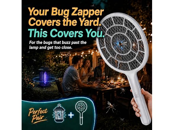 YsChois GAR-05 Electric Fly Swatter Racket
