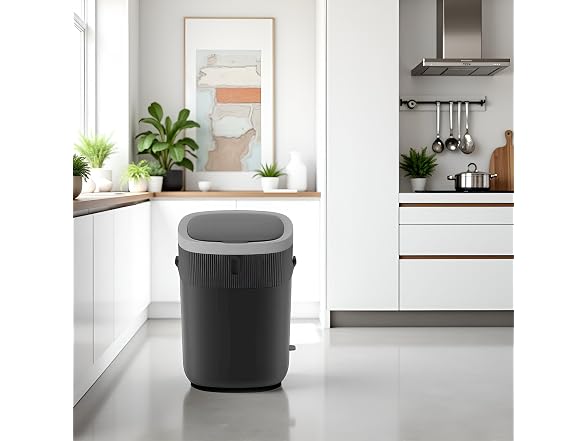 Delletir Motion Sensor Trash Can Dark