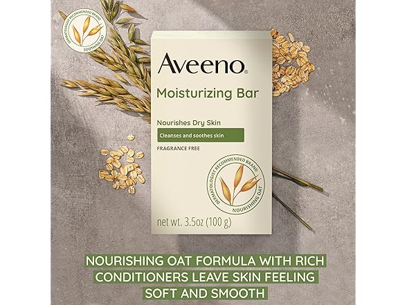 Aveeno Moisturizing Face Cleansing Bar 8pk