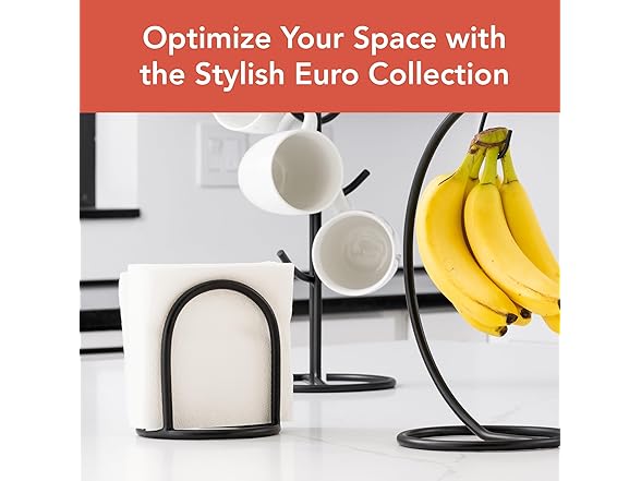Spectrum Euro Napkin Holder Black