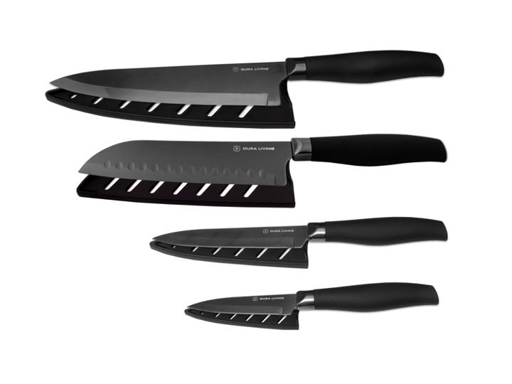Dura Titan 4pc Knife Set W/Sheaths - Gallery 8