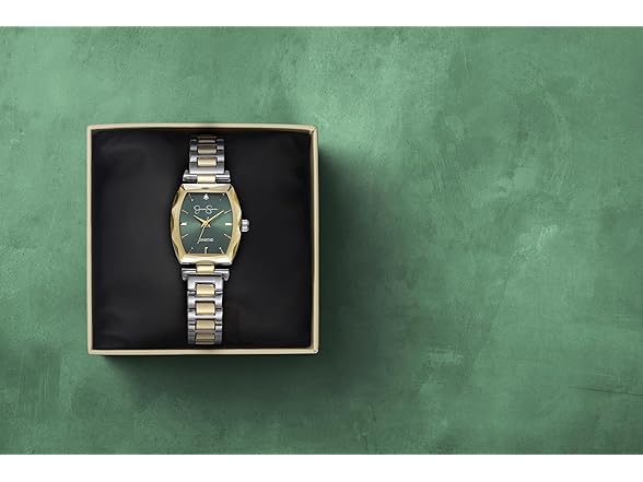 Jessica Simpson Barrel Watch Metal Band