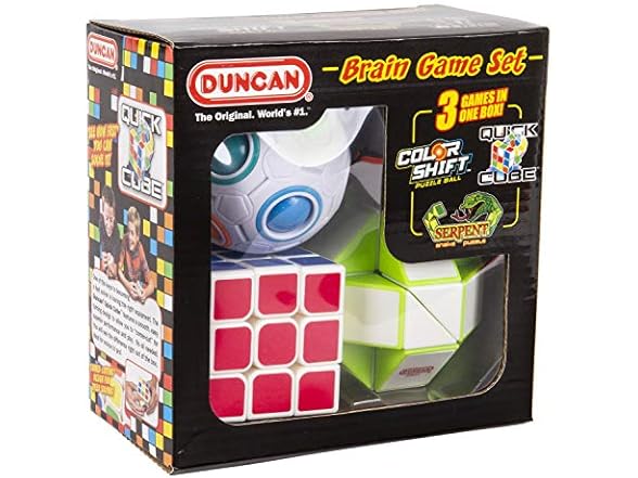 Duncan Brain Game Set, 3 Piece Small Fidget Puzzle Set