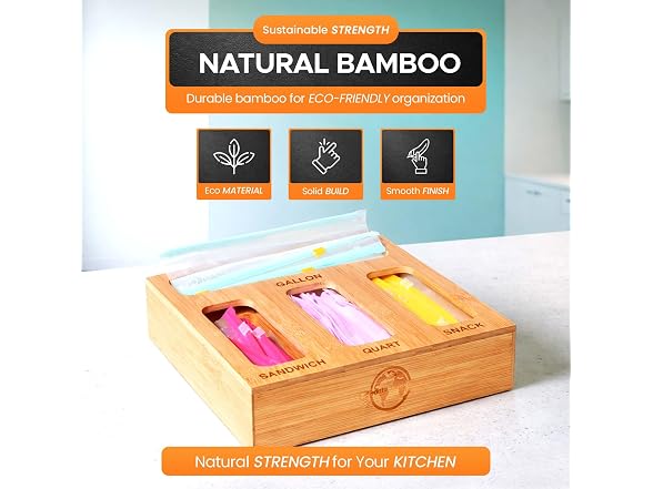 Earth’s Dreams Bamboo Kitchen Drawer Organizer
