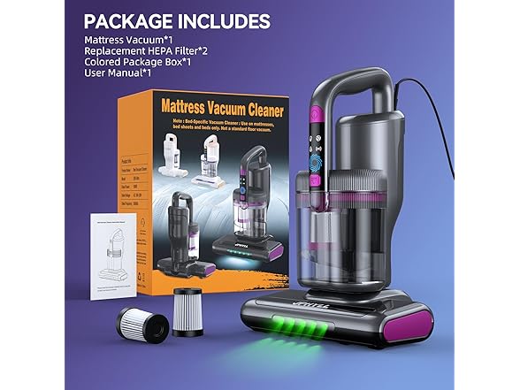 20Kpa Suction Bed Vacuum Cleaner