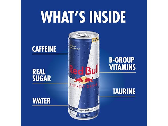 Red Bull Energy Drink, Original, 8.4 Fl Oz (Pack of 12)