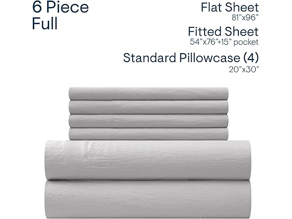 Aeropostale 6 Piece Premium All Season Microfiber Sheet Set