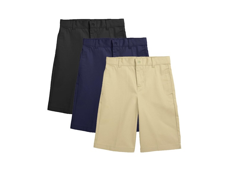 3PK Boys Stretch Cotton Chino Shorts