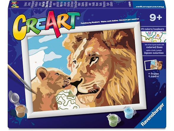 Ravensburger Creart Lion Baby Paint by
