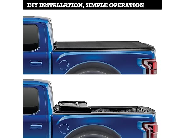 RealTruck Soft Folding Truck Bed Tonneau Cover | Toyota Tacoma