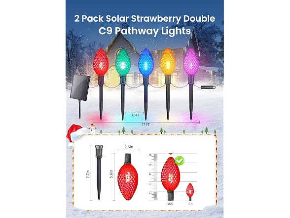 Minetom Solar Double C9 2-Pk