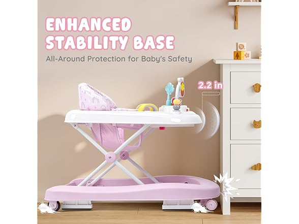 Dacoity Pink 5-in-1 Baby Walker