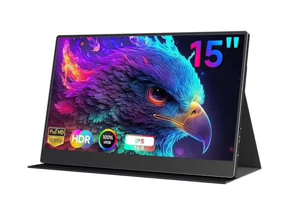 AYY Portable Monitor for Laptop 1080P FHD 15 Inch