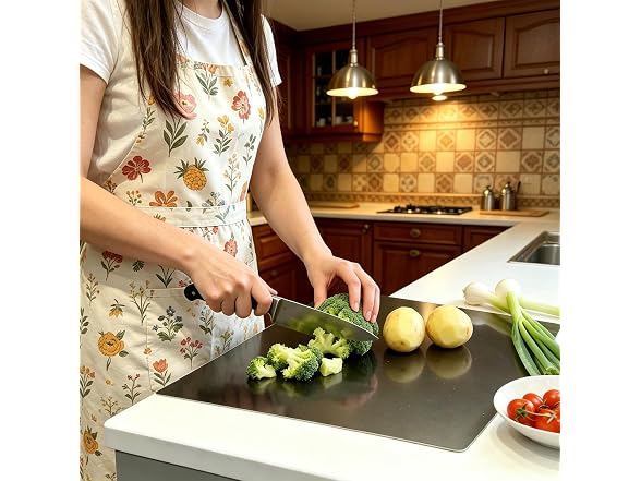 UFJEG 2pc Stainless Steel Cutting Boards