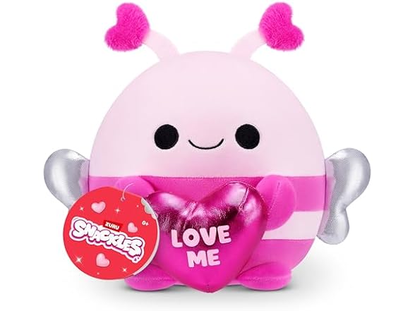 Snackles Bumblebee with Heart-Shape Chocolate
