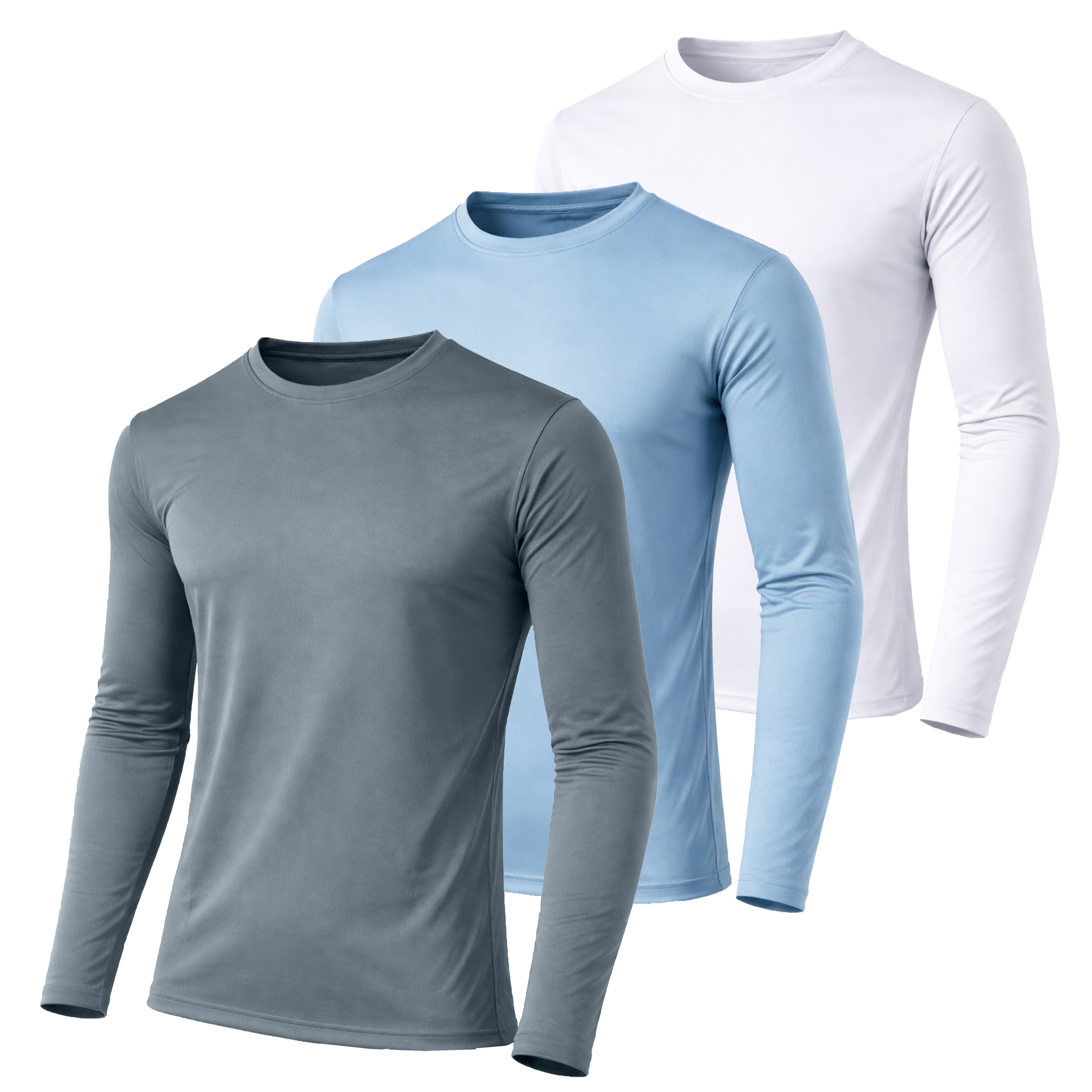 3Pk Mens L/S Performance Shirt - Gallery 17
