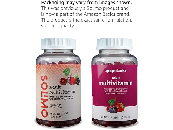 Amazon Basics Amazon Brand - Solimo Adult Multivitamin