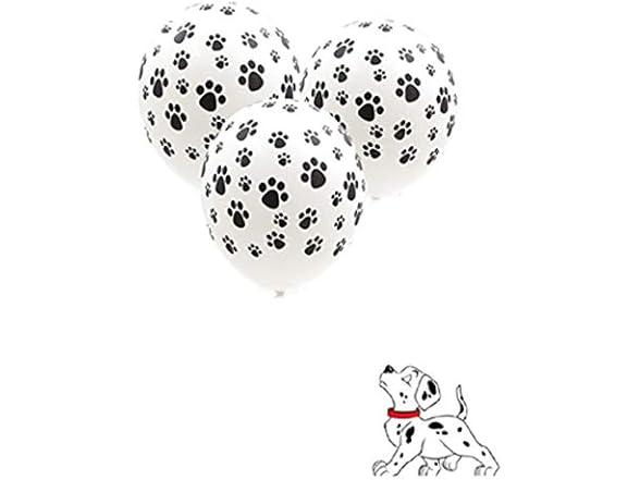 12 Inch Puppy Dog Paw Print Balloons