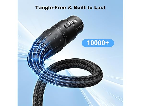 New Bee XLR Cable 3ft 2-Pack Male/Female