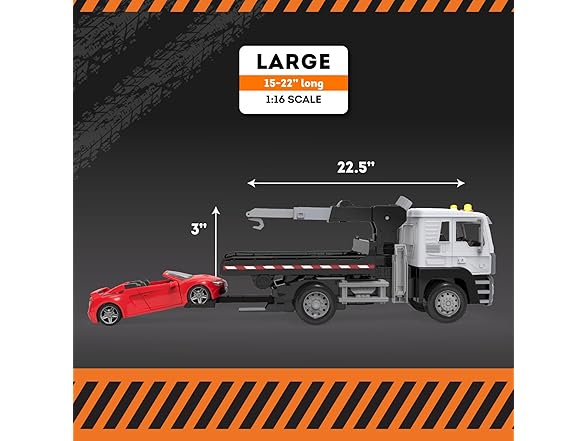 Driven by Battat - Tow Truck, 20-Inch - Toy Tow Truck