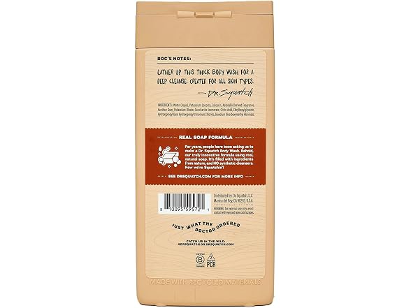 Dr. Squatch, Men's Natural Wood Barrel
