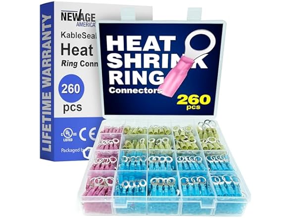 New Age America 260pcs Heat Shrink