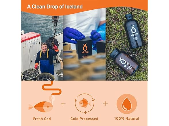 Dropi Omega 3 Fish Oil Liquid - Maximum Strength