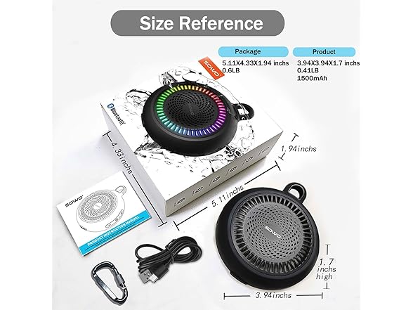 SOWO Small Portable Bluetooth Speaker