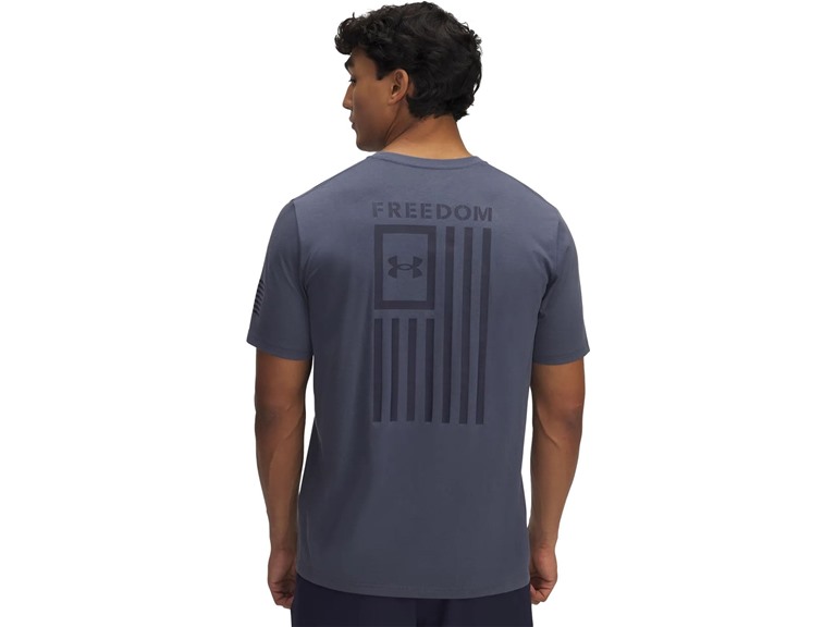 Small UA Men's New Freedom Flag T Midnight Navy / / Mod G