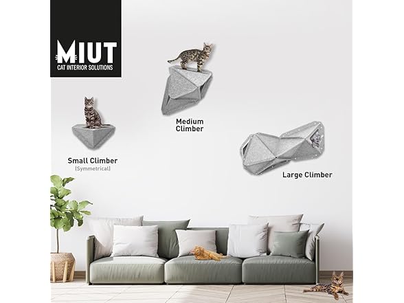 MIUT Large Climber Cat Furniture Wall Mounted Shelves