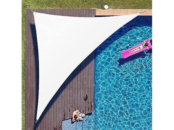 ColourTree White Triangle Sun Shade