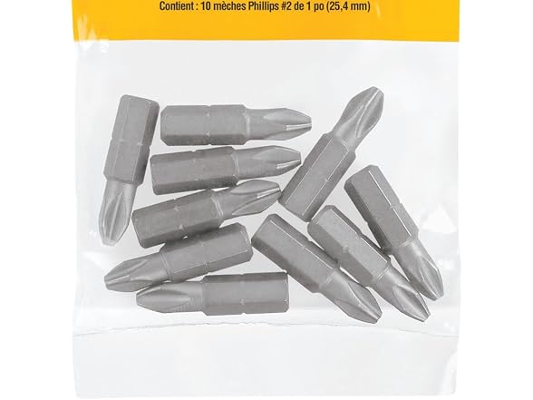 DeWalt DW2002B10 #2 1" Bit Tips 10pcs