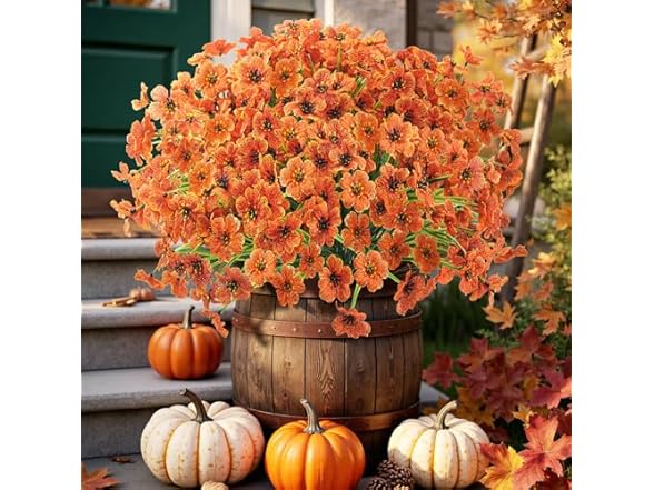 16 Bundles Artificial Fall Flower