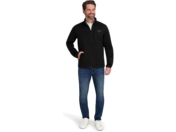 Reebok Mens Mock Neck ZipUp Sweater Fleece Jacket