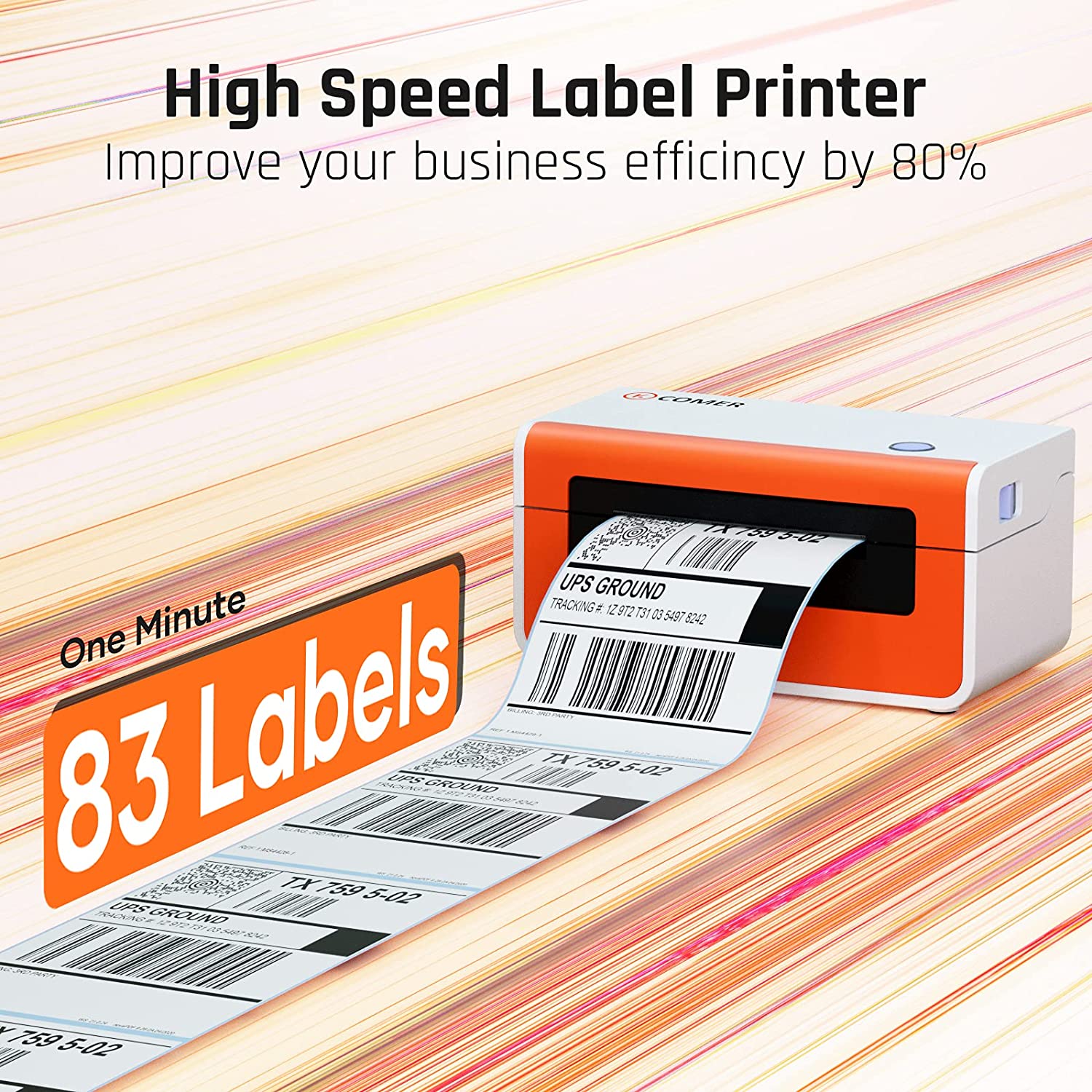 K Comer Shipping Label Printer (Open Box) - Gallery 20