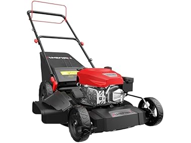 $219.99 AMERISUN 21" Gas Lawn Mower, Self-propelled dealfomo