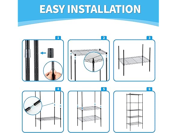 Simple Deluxe 5-Tier Storage Shelves