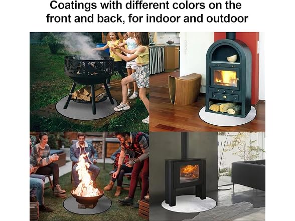 UBeesize 38" Heavy Duty Grill Mat & Fire Blanket