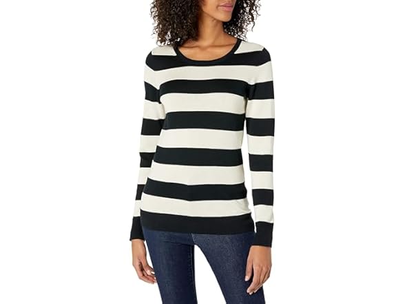 Black Oatmeal Heather Rugby Stripe
