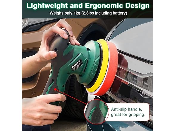Cordless 6-Inch Car Polisher Kit