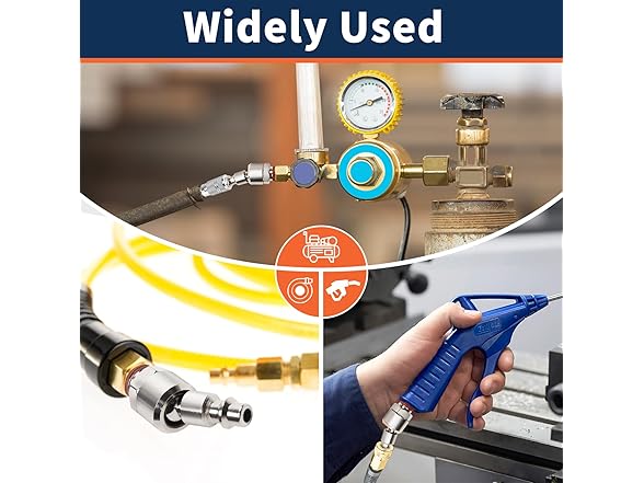 Ufixed 1/4 Swivel Air Plug, 6-Pack