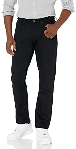 Amazon Essentials Men's Athletic-Fit Stretch Jeans - Black, 38W x 28L