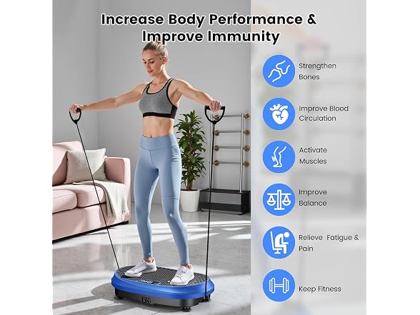 HVX Vibration Plate Exercise Machine 450 lbs Capacity