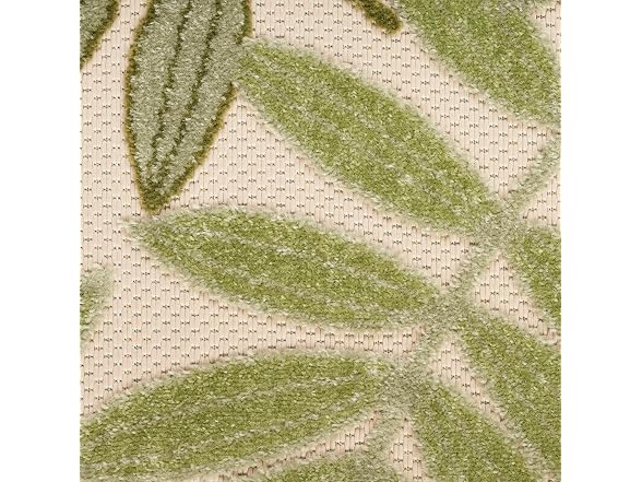 Nourison Home Aloha Ivory Green 8 Round