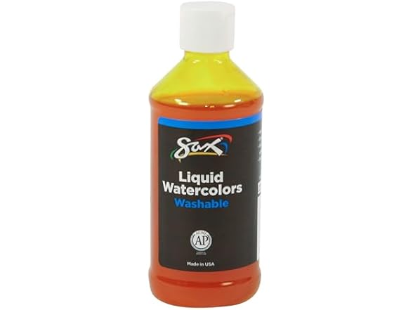  Sax PAINT WATERCOLOR LIQUID YELLOW 8 OZ