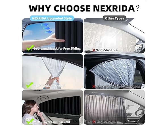 Nexrida Car Window Shades