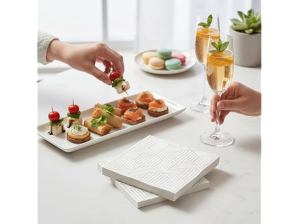 GeoPrism Gold Napkins 20pk