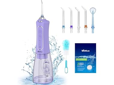 $15.99, Was $35.99, 55% Off! WELLLEO Water Flosser dealfomo