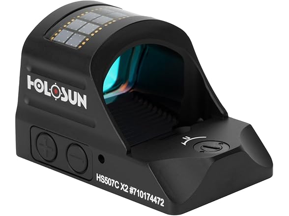 HOLOSUN 407C/507C-X2 Series Sight (Multi-Rectical Red) Black